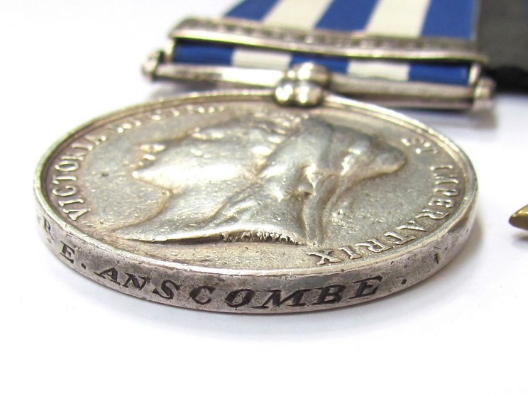 A Victorian Egypt Medal (1882) with Tel-El-Kebir clasp named to 12513 GUNR. E. - Image 3 of 3