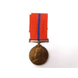 An Edward VII Coronation (Police Ambulance Service) medal 1902 in bronze for named to PTE. H.E.