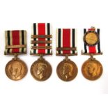 Four Special Constabulary Long Service Medals: George VI named to GROUP LDR.