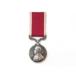A George V Army Long Service and Good Conduct Medal with scrolled fixed suspender named to 1852193