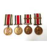 Four Special Constabulary Long Service Medals: George V (crowned type) named to INSPR.