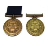 Two Victoria Jubilee (Police- Metropolitan Fire Brigade) medals 1897 to GEORGE T.