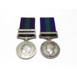 Two George V General Service Medals (GSM): One with Iraq and Kurdistan clasps named to 3453 SEPOY