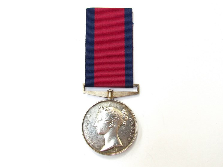 A Military General Service Medal (1847 GSM) for the Napoleonic Wars 1793-1814.