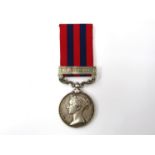 A Victorian India General Service Medal (1854) with Hazara 1891 clasp,