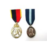 A George VI Efficiency Decoration dated 1950 to reverse, HAC ribbon.