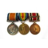 A WWI Constabulary medal group of three consisting of War and Victory medals named to 2. LIEUT. W.W.