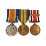 A WWI Constabulary medal group of three consisting of War and Victory medals named to 2. LIEUT. E.L.