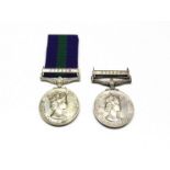 Two EIIR General Service Medals (GSM), both with Cyprus clasps. One named to 22830758 BDR. P.J.