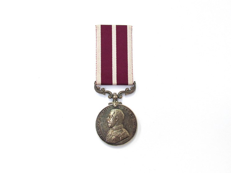 A George V Army Meritorious Service Medal (MSM) named to P-10163 PTE. L. CPL - S.S. BIRCH. M.M.P.