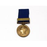 A Victoria Jubilee (Metropolitan Police) medal 1887 with 1897 clasp named to PC. W.