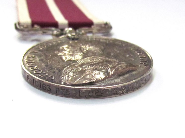 A George V Army Meritorious Service Medal (MSM) named to P-10163 PTE. L. CPL - S.S. BIRCH. M.M.P. - Image 3 of 3