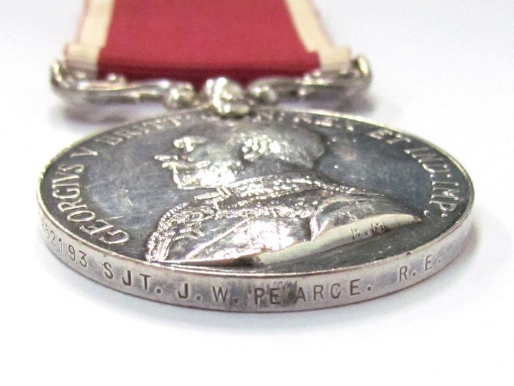 A George V Army Long Service and Good Conduct Medal with scrolled fixed suspender named to 1852193 - Image 3 of 3