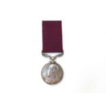 An Edward VII Army Long Service and Good Conduct Medal with scrolled swivel suspender named to 434