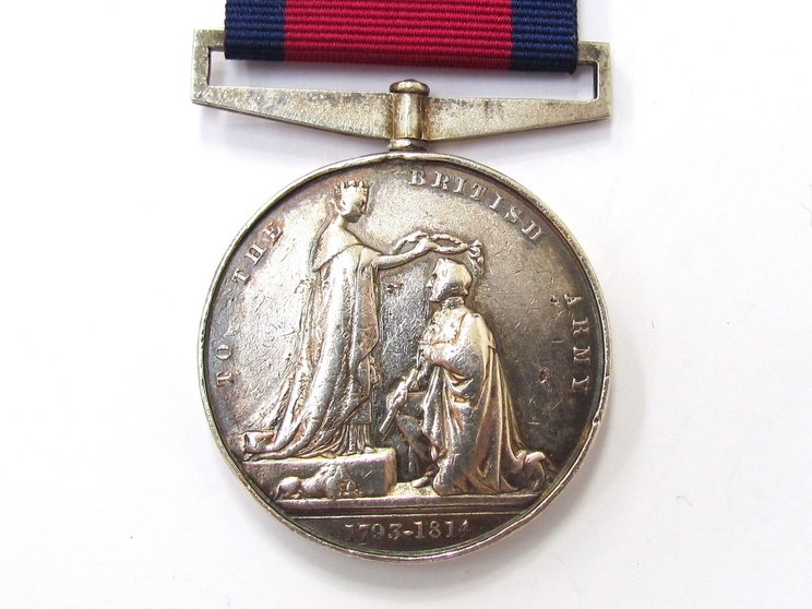 A Military General Service Medal (1847 GSM) for the Napoleonic Wars 1793-1814. - Image 2 of 3
