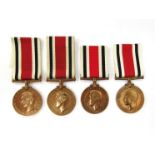 Four George VI Special Constabulary Long Service Medals named to SIR HARALD G. HEWETT, D. GROUP LDR.