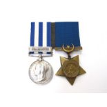 A Victorian Egypt Medal (1882) with Tel-El-Kebir clasp named to 12513 GUNR. E.