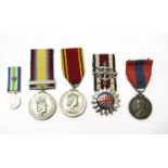 A collection of various medals consisting of: Fire Brigade Long Service Medal named to FIREMAN