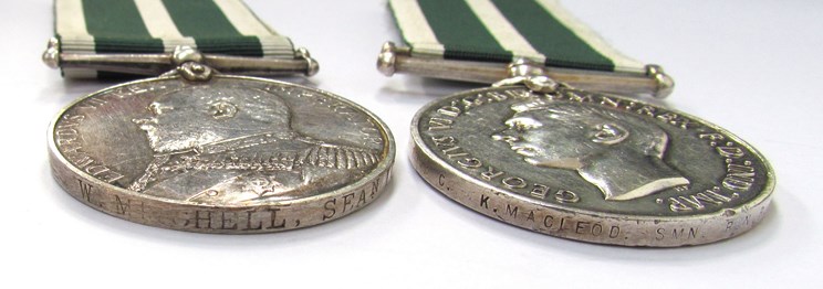 Two Royal Naval Reserve Long Service and Good Conduct Medals: Edward VII named to W. - Image 3 of 4