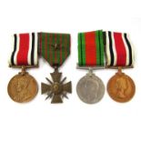 Four constabulary related medals consisting of WWII Defence medal and EIIR Special Constabulary