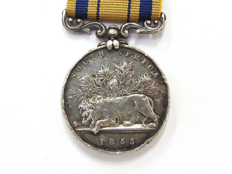 A Victorian South Africa Medal (1854) named to T. PEW. 45TH REGT. - Image 2 of 3