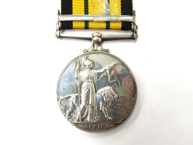 An EIIR Africa General Service Medal (1902) with Kenya clasp named to 23030424 FUS. T.H. EVANS R.N. - Image 2 of 3