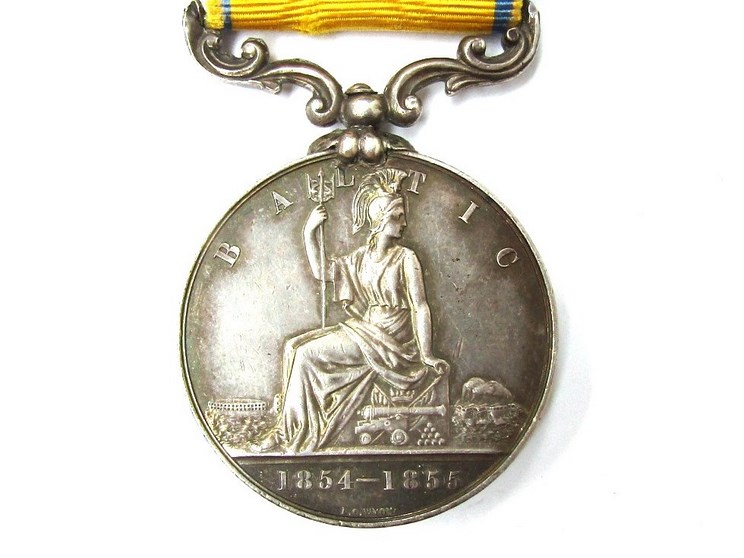 A Victorian Baltic Medal (1856) awarded for the Baltic Sea Campaign 1854-55, - Image 2 of 3