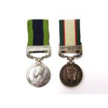 A George V India General Service Medal (1909) with Afghanistan N.W.F. 1919 named to 203623 PTE. A.