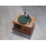 An HMV Pigmy Grand gramophone, 1909, Rd No 539598,