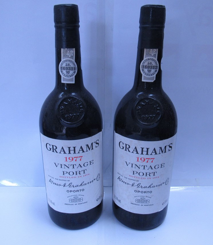 1977 Graham's vintage Port x 2