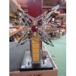 A Meccano electric model windmill