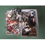 A quantity of animal figures,
