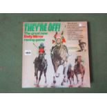 A boxed 'They're Off!' LP board game