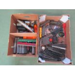 A box of 00 gauge locos, rolling stock,