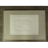 JOAN AINSLEY (XX/XXI) Framed white, impressed image in relief, signed and dated, October 1994.