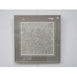 PETER DEACON (XX) A framed abstract drawing "Tesselation 2", signed and dated 1974.