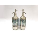 A pair of French soda sphons,