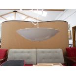 Danish white metal ceiling light by Faidon Lys,