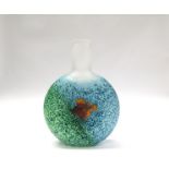 A Kosta Boda - A "fish out of water" vase by Kjell Engman, from the Reef Collection,