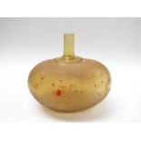 A Kosta Boda Bertil Vallien amber "Egg Vase", No.