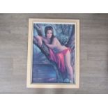 "Woodland Goddess" a framed print by J.H.