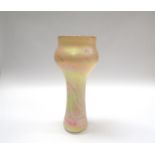 John Ditchfield Glasform - An iridescent pink glass vase, No.