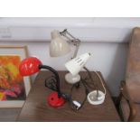 Three desk lights including Habitat and Pifco model 971