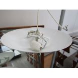 Danish white metal ceiling light by Faidon Lys,