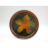 Poole pottery Aegean charger, maple leaf design,