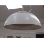 An "AJ" ceiling lamp in white,