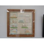 NEVILLE SMITH (XX) Two framed original mixed media pictures,