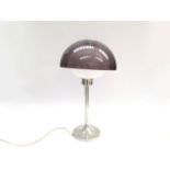 Robert Welch for Lumitron a chrome based lamp with plastic shade