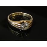 An 18ct gold diamond solitaire ring, .75ct approximately, size P, 4.