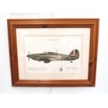 A Dougald Cameron limited edition print "Hurricane IIC Battle of Britain Memorial Flight",